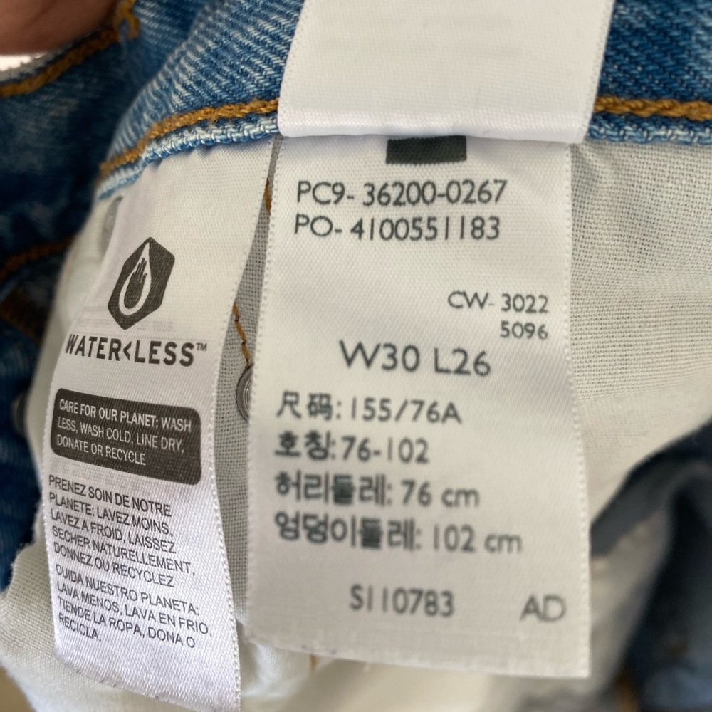 Levi's Classic Straight Blue Jeans - Picture 3 of 4